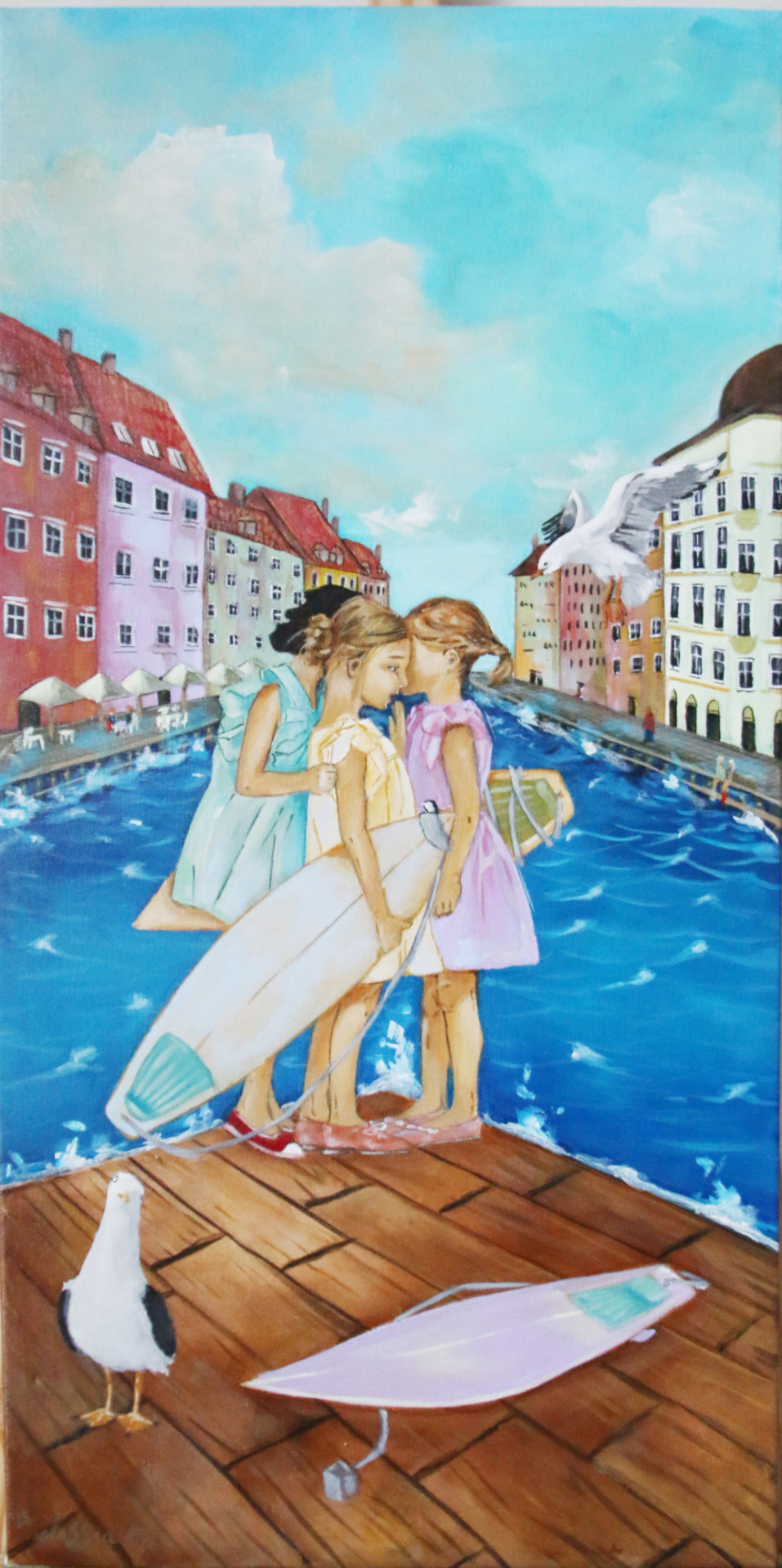Nyhavn wispering girls by Alessia Martuscelli