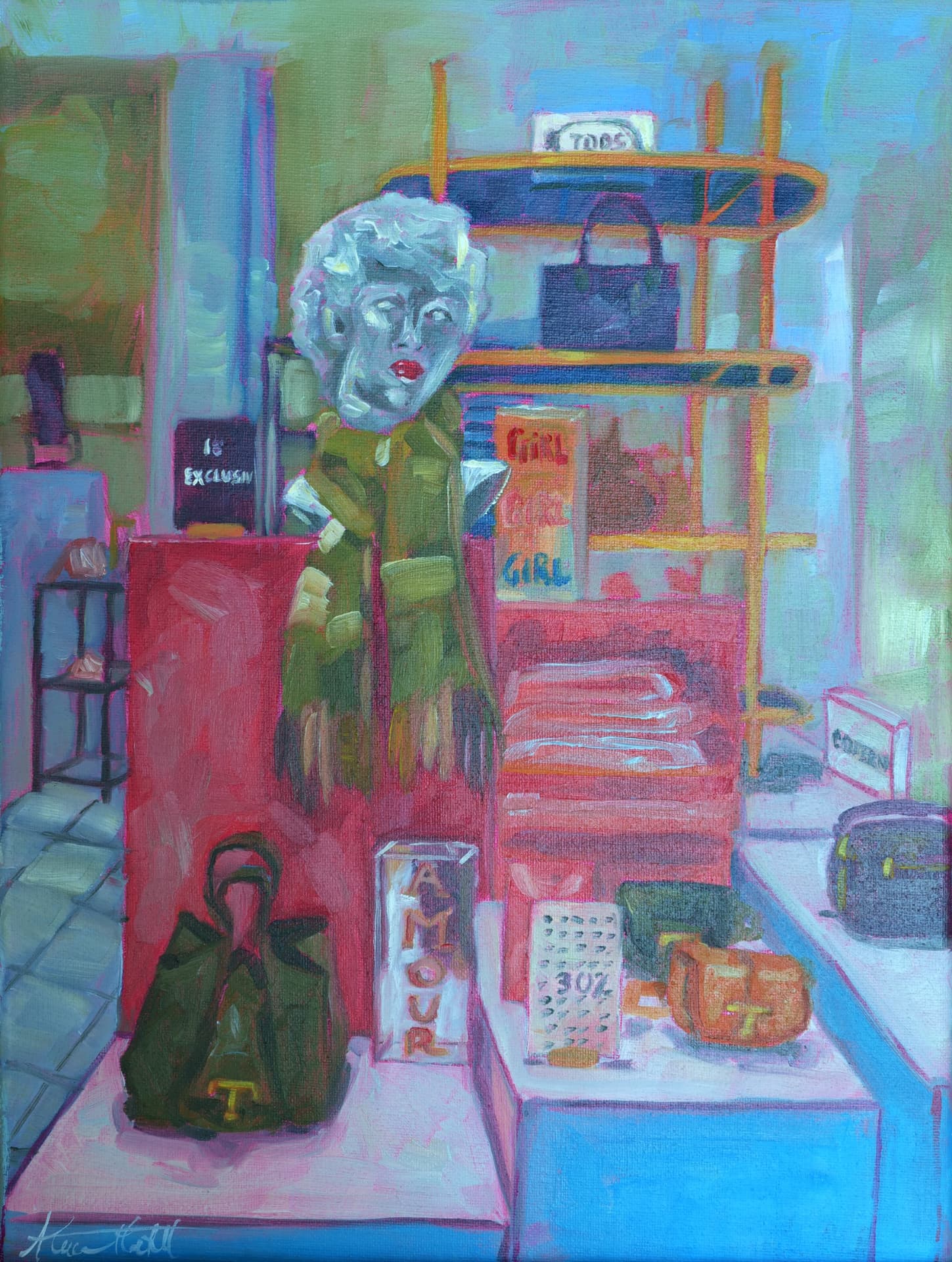 Illum Sales, oil painting, 30 × 40 cm, from the Nordics Still Life collection, by Alessia Martuscelli