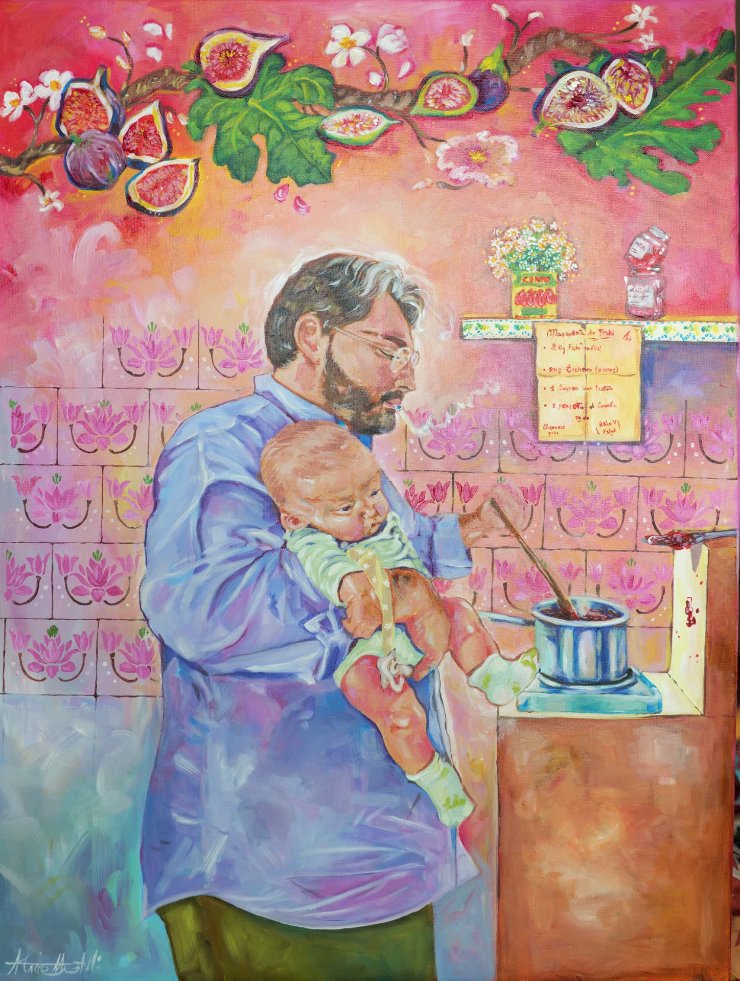 Finished painting Marmellata di Fighi by Alessia Martuscelli, painted from the reference photograph