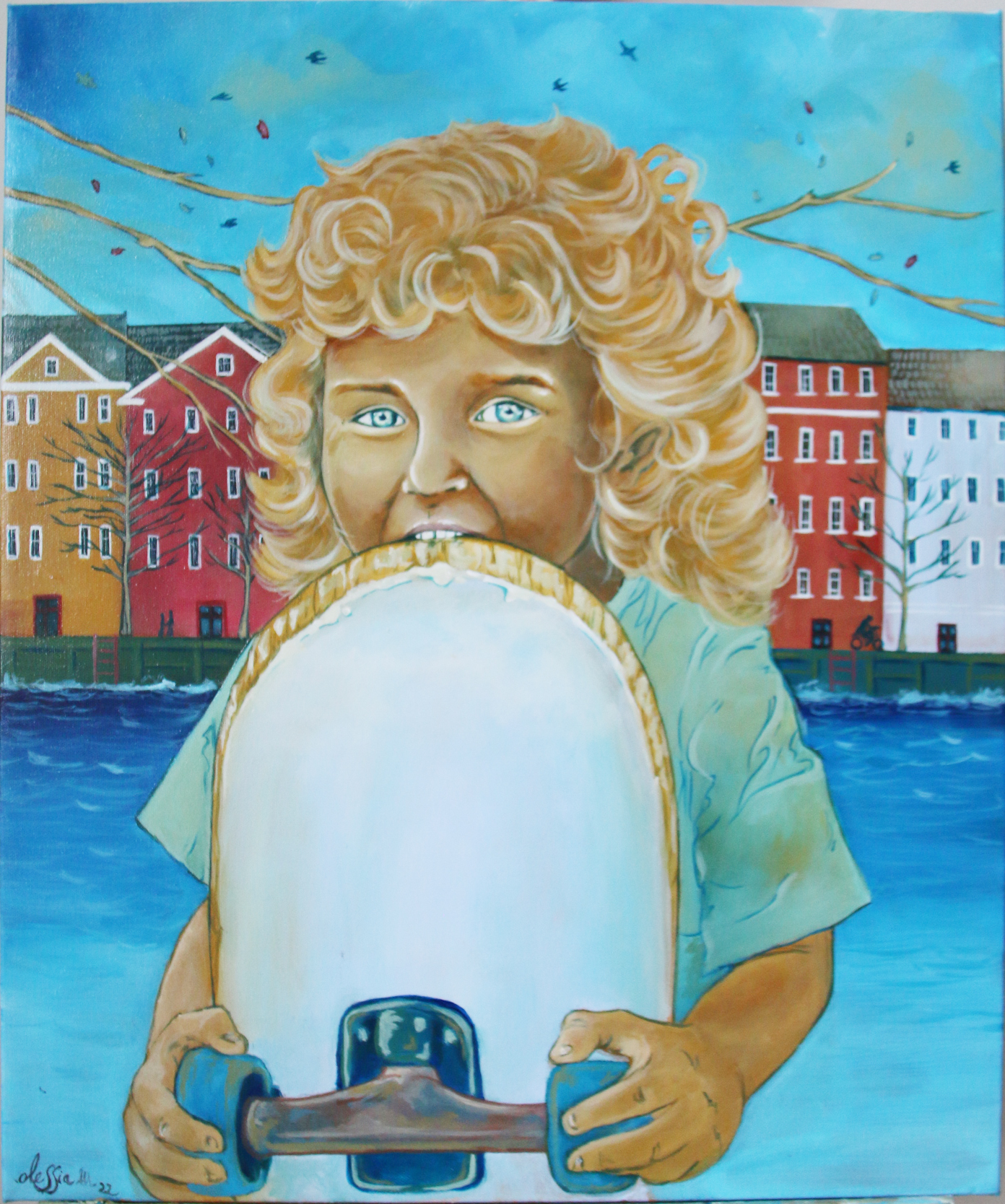 Nyhavn's skater boy by Alessia Martuscelli