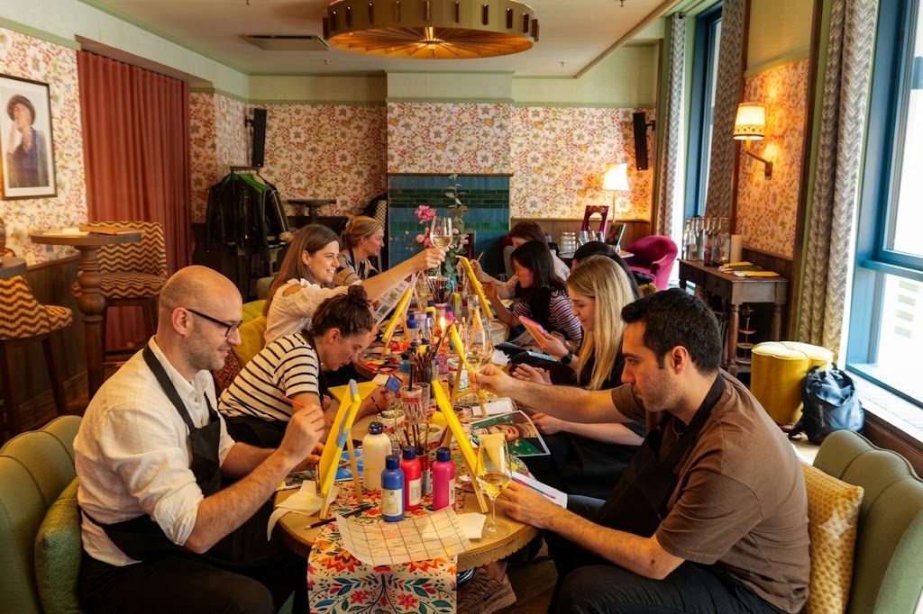 A Painting & Wine Club evening at 25hours Hotel Indre By in central Copenhagen