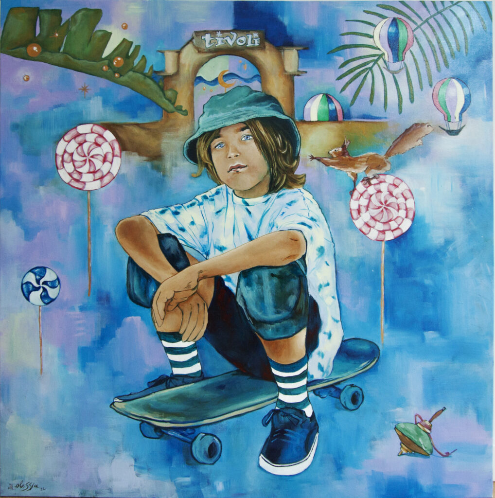 Tivoli's Skater Boy Fine Art Poster - Alessia Martuscelli