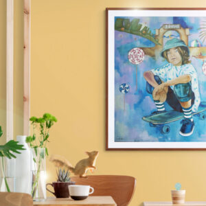Tivoli's Skater Boy Fine Art Poster