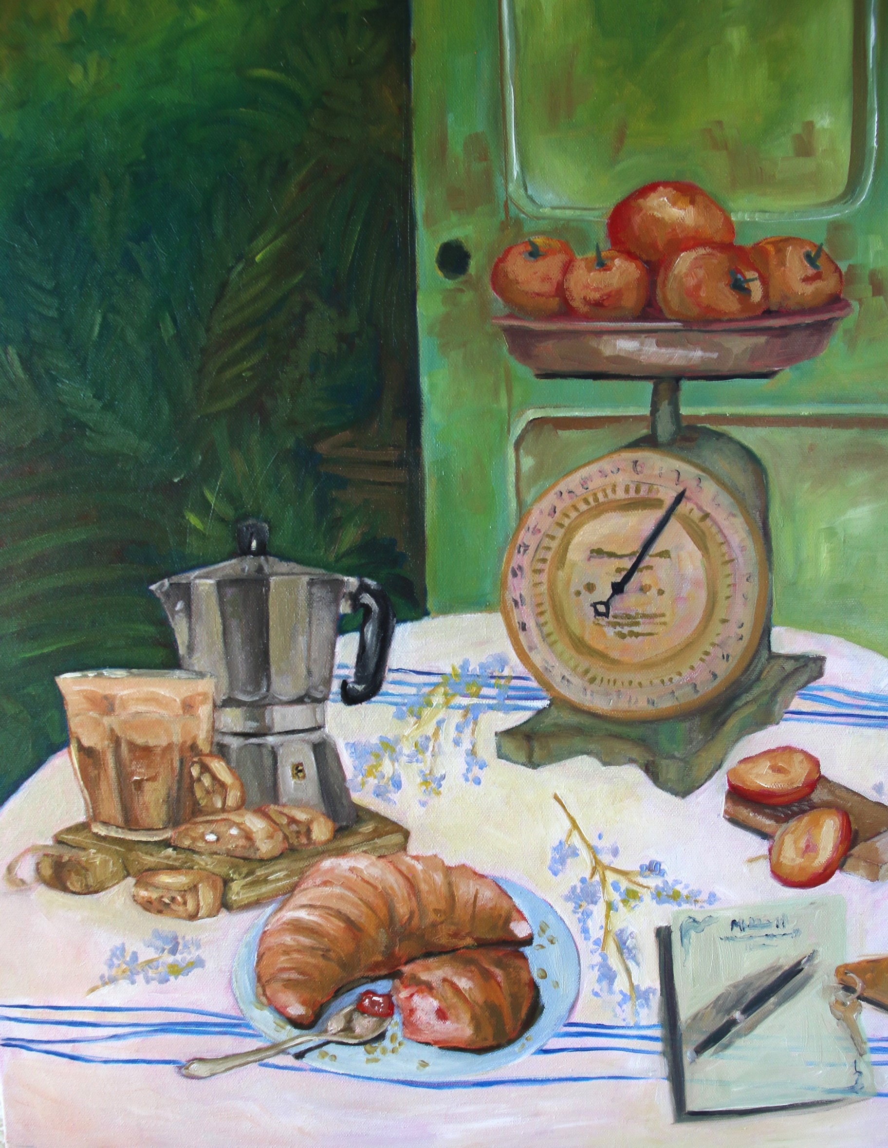 Breakfast and Morning Things – 50 × 70 cm Breakfast Still Life Painting